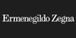 Logotipo de Ermenegildo Zegna en texto blanco sobre fondo negro.